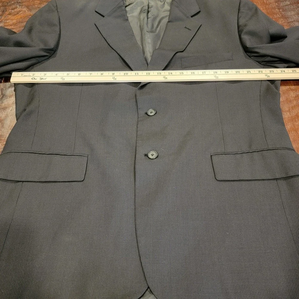 Vintage Lacrosse Blazer Men's Size 46 R Black Sport Coat Made‎ In USA Jacket